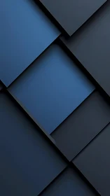 Midnight blue geometric panels form layered diagonal grid
