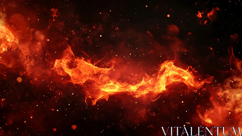 Fluid Fire Dynamics: Turbulent Combustion Plume with Particle Dispersion