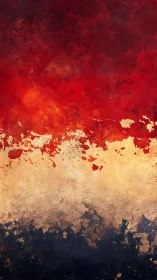 Crimson horizon ignites over ash and midnight sea textures.