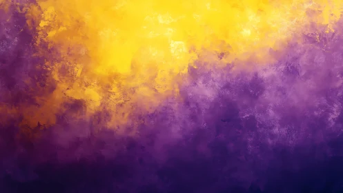 Vibrant yellow and purple abstract cloud gradient texture.
