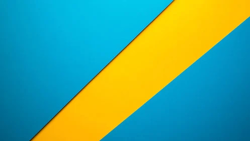 Diagonal cyan and yellow geometric background with flat planes.