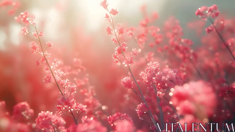 Luminous Botanical Field: Macro Depth With Soft Focus.