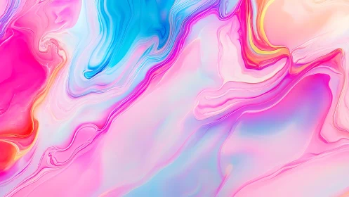 Chromatic fluid dynamics in high-saturation digital marbling.