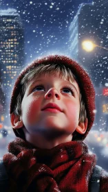 City snowspell on a wonderstruck winter dreamer.