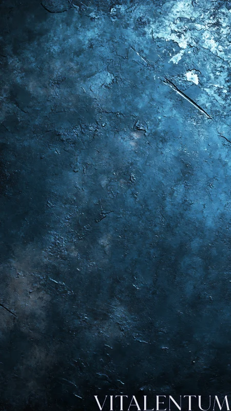 Blue textured concrete surface with rough cracked details.