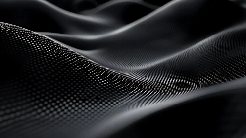 Parametric microgrid waves on metallic monochrome surface.