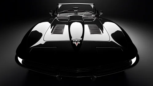 Midnight muscle glides forward in mirror-bright perfection