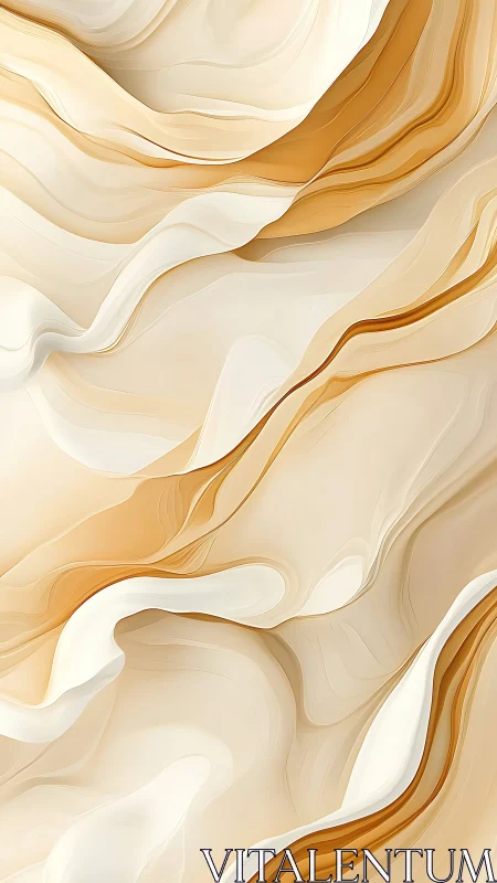 Layered cream sandstone waves form fluid abstract gradients