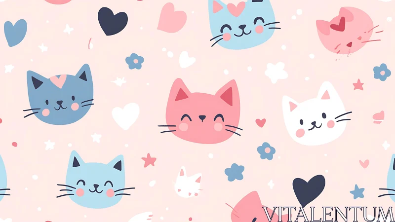 Whimsical Cats Dance Through Dreams on Pastel Candy Clouds