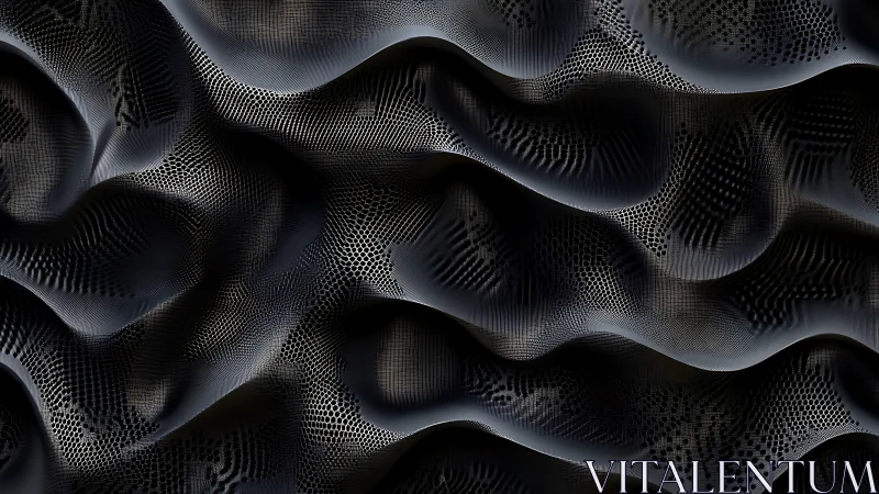 Soft digital dunes woven from shimmering shadow and light.