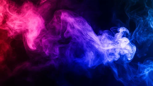 Neon smoke rivers collide in a cosmic gradient dreamscape.