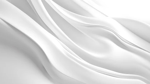 Elegant White Abstract Waves Background in Minimalist Style.