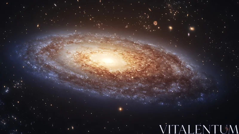 Edge-on barred spiral galaxy with dense stellar core glow