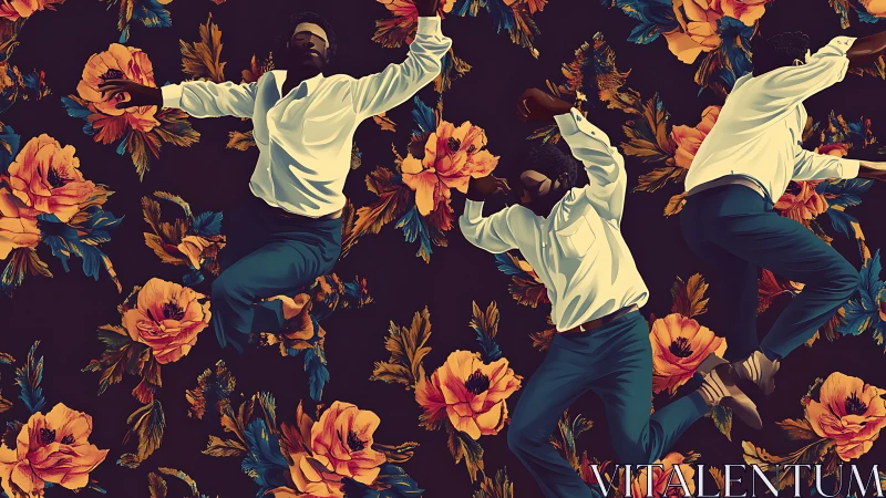 Dancing daydreamer drifting through a wild floral cosmos.