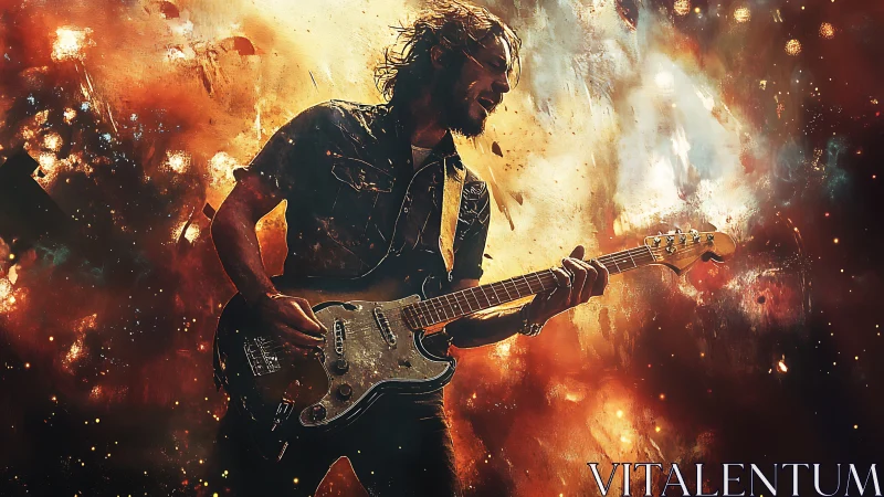Guitarist ignites a cosmic firestorm with molten rock chords