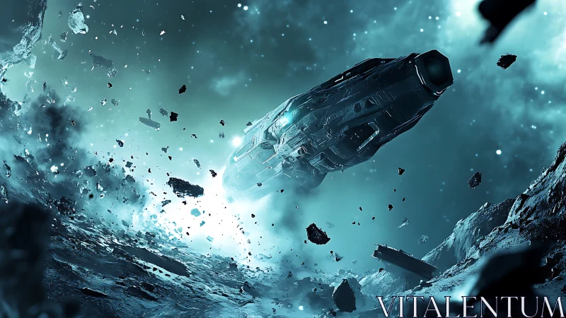 Spacecraft traverses dense asteroid debris field in orbit