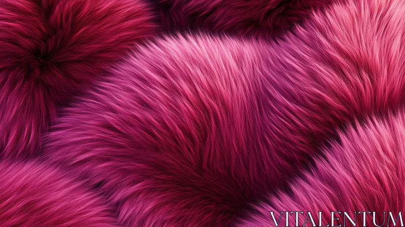 Vivid Pink and Magenta Fluffy Fur Texture in Modern Abstract Style.