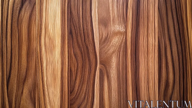 Walnut wood panel surface shows rich linear grain patterns.