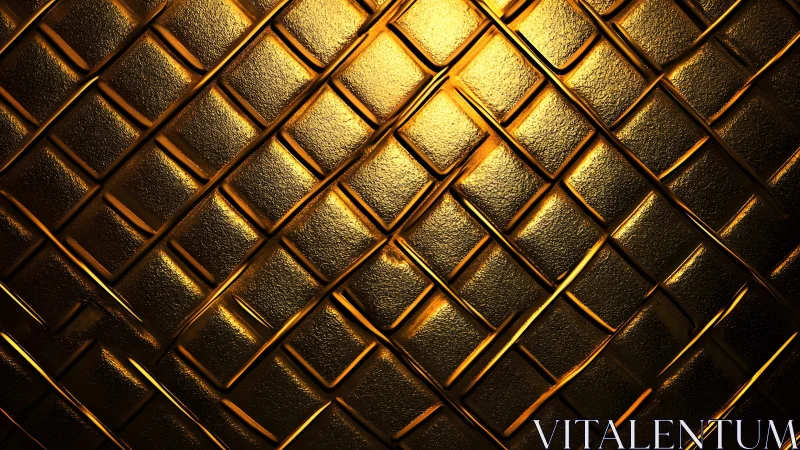 Luxurious metallic gold textured geometric abstract background.