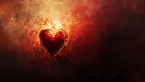 Burning Heart Ignites Against Darkness. Passion Unleashed.