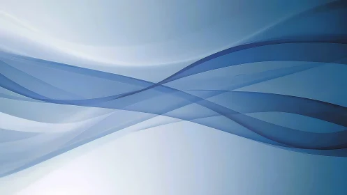 Translucent blue wave bands intersect across gradient field