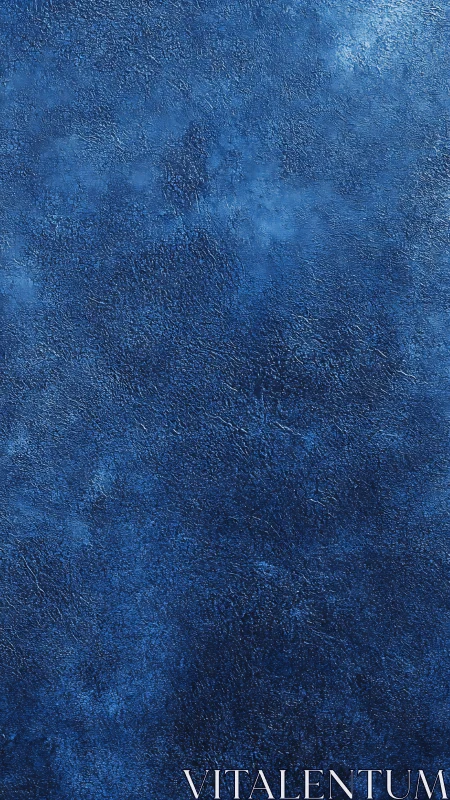 Dense ultramarine textured surface reveals layered pigment depths