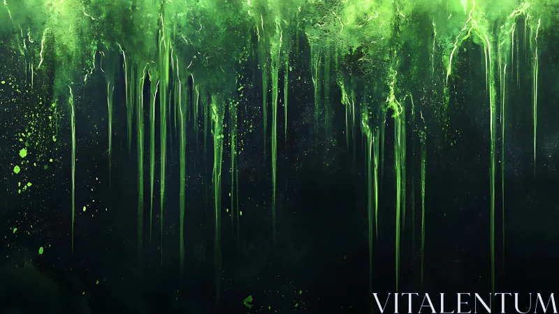 Neon Mirefall Dripping Through a Midnight Void Canvas.