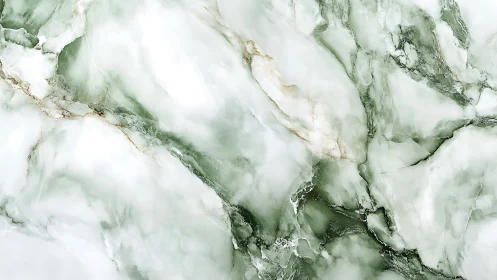 Elegant green and white marble texture with natural veining pattern.