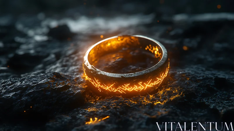 Glowing Ring of Ancient Magic and Wonder.