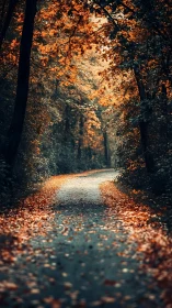Tunnel of Fire: Where Autumn's Golden Archway Beckons the Weary Wanderer