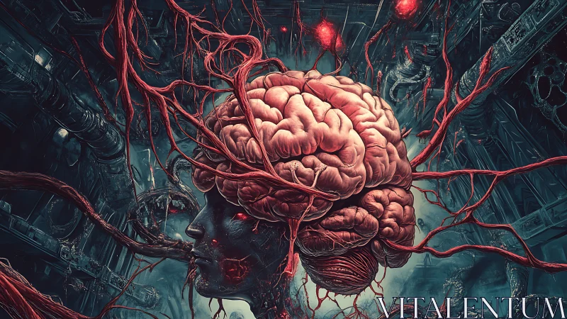 Augmented brain and veins dominate a biomechanical neural chamber