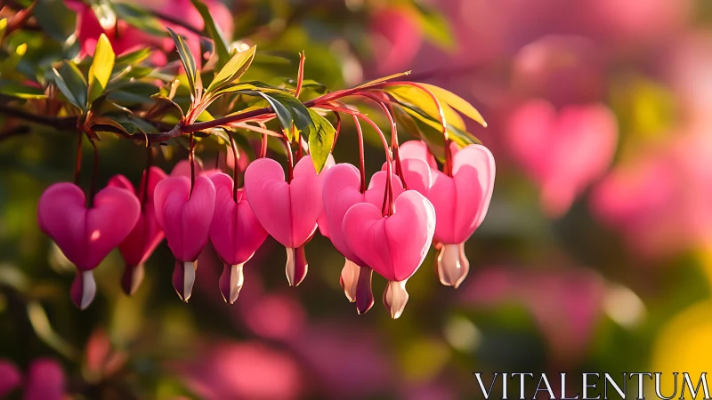 Heart-Shaped Blooms Dancing in Gentle Light.