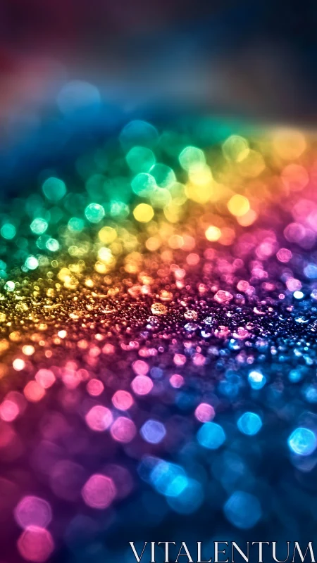 Prismatic dewfield of glittering rainbow bokeh dreams.