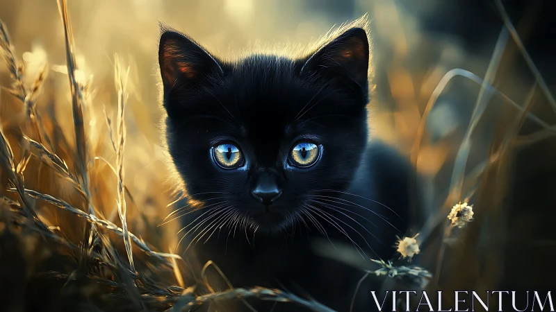 Obsidian Feline: Twin Sapphire Enigma.