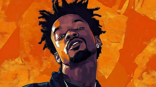 Bold digital portrait celebrates relaxed confidence and style