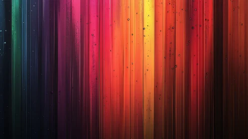 Vibrant striped abstract background with glossy texture and water droplets.