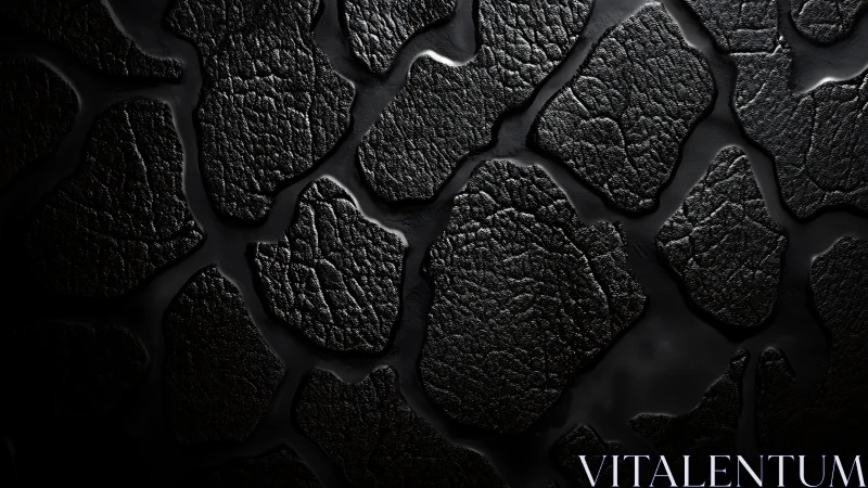 Molten nightstones quietly tessellate across liquid shadow