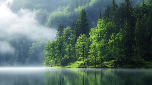 Emerald Cathedral: Where Misty Mountains Whisper to Mirror Waters