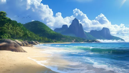 Volcanic Island Paradise. Crystalline Waters Meet Granite Peaks.