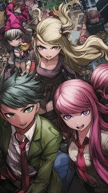 Anime quartet confronts chaotic urban mystery at night