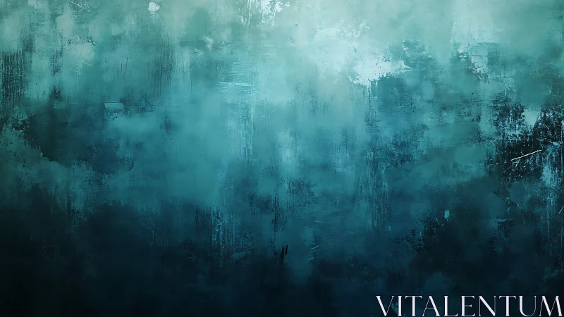 Gentle teal mist drifting over a deep dreamlike sea.