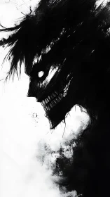 Ink-born shadow creature with a wicked, watchful grin.