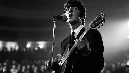 Moonlit chords rise as a young guitarist owns the spotlight