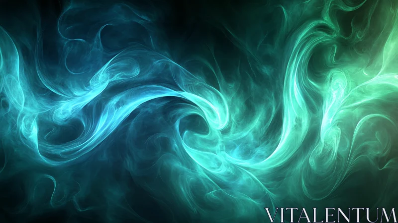 Aqua plasma wisps form dynamic swirling energy currents