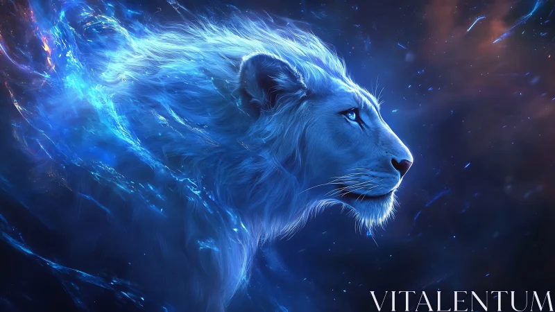 Profile study of luminous blue lion in cosmic space.
