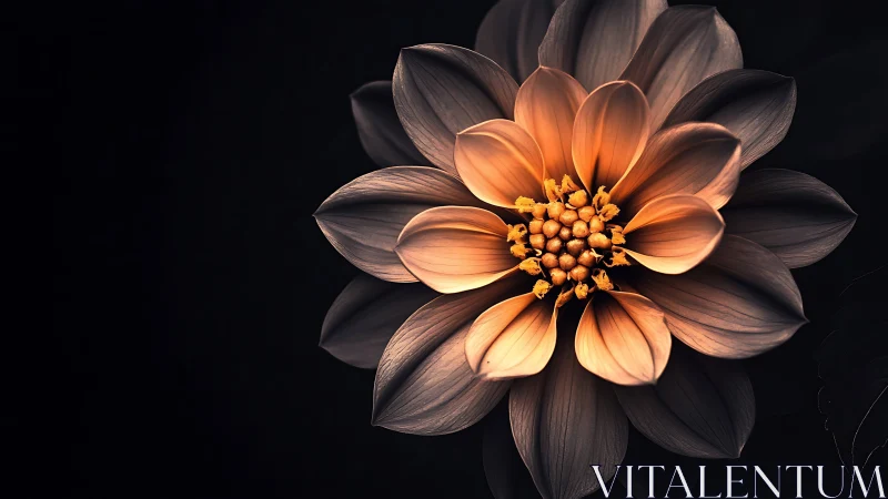 Luminous Dahlia Blooms Against the Night.