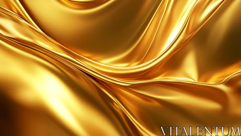 Molten satin waves of liquid gold in luminous motion.