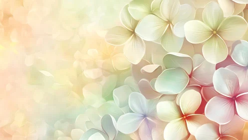 Soft Focus Floral Composition with Translucent Petals