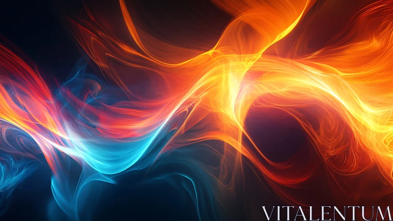 Radiant Energy Waves Dance in Vibrant Light