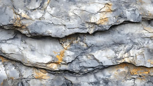 Layered stone wall texture with natural gray and ochre tones.